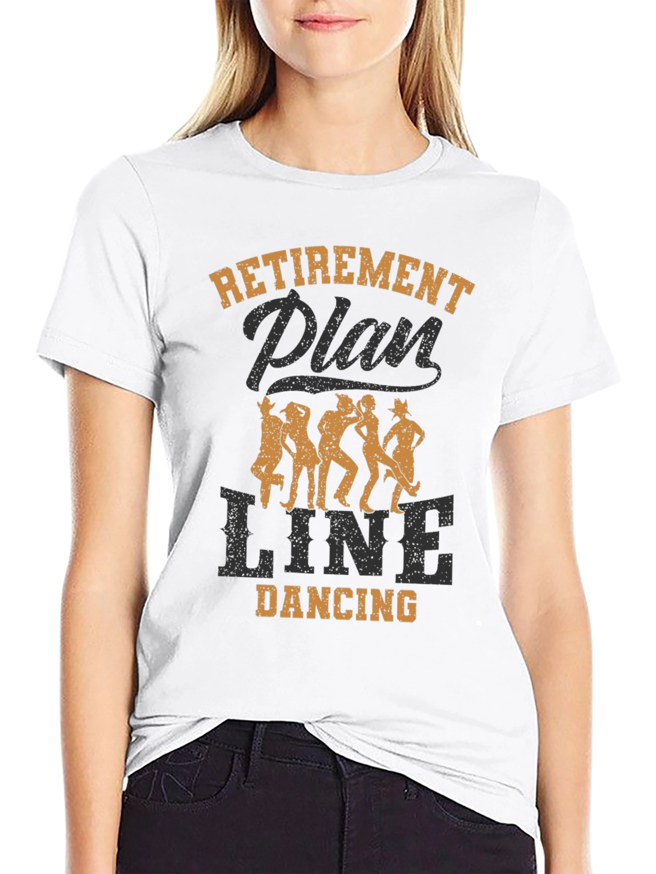 Retirement Plan Line Dancing Graphic Tee