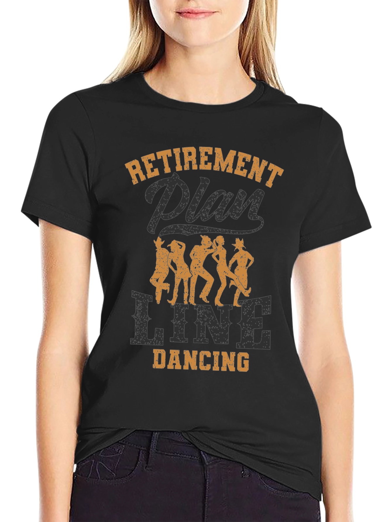 Retirement Plan Line Dancing Graphic Tee