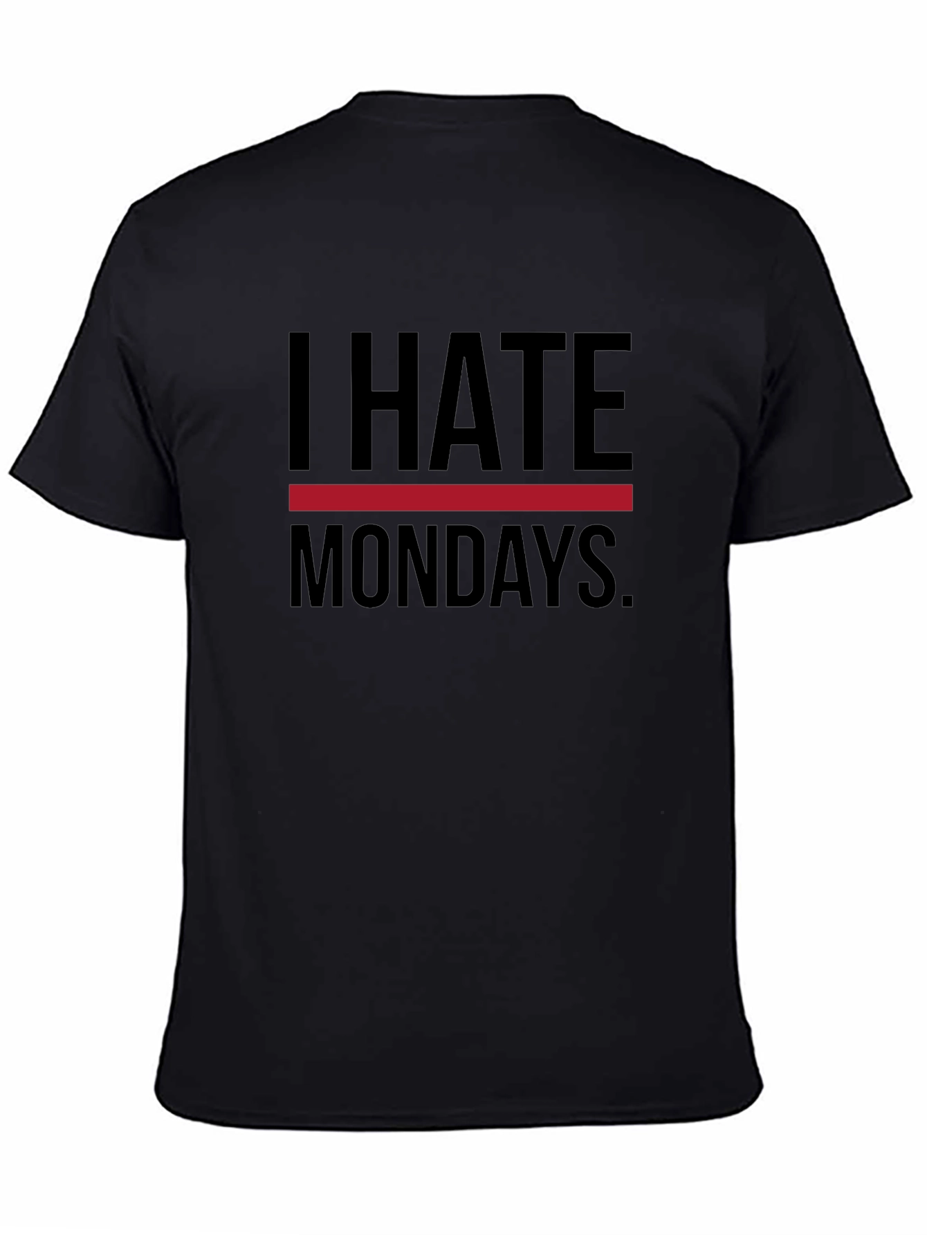 I Hate Mondays Graphic T-Shirt - Black