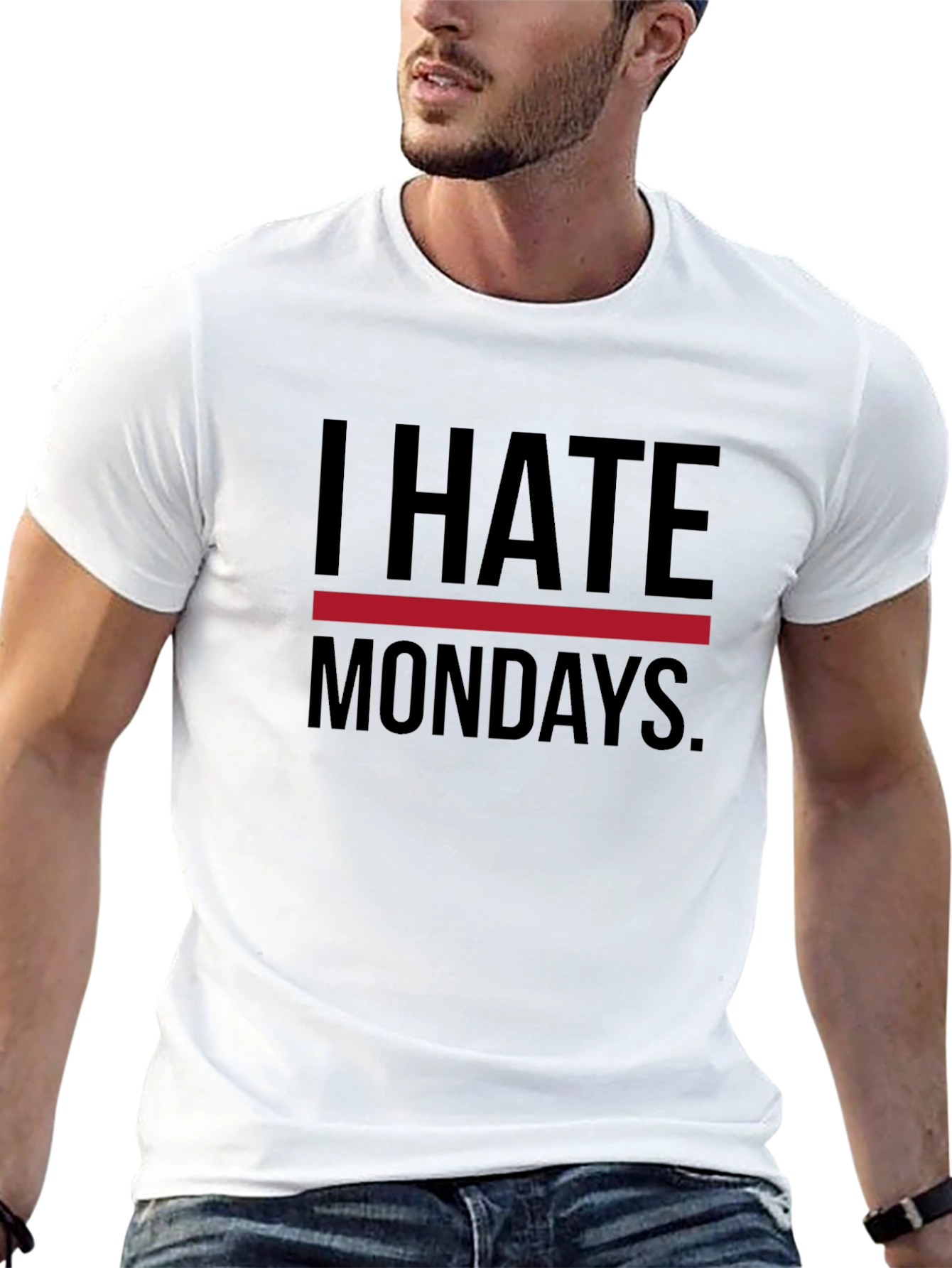 I Hate Mondays Graphic T-Shirt - Black