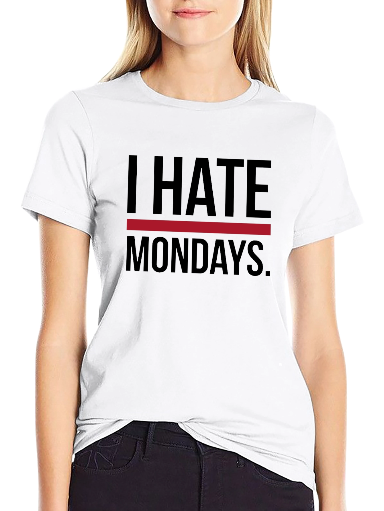 I Hate Mondays Graphic T-Shirt - Black