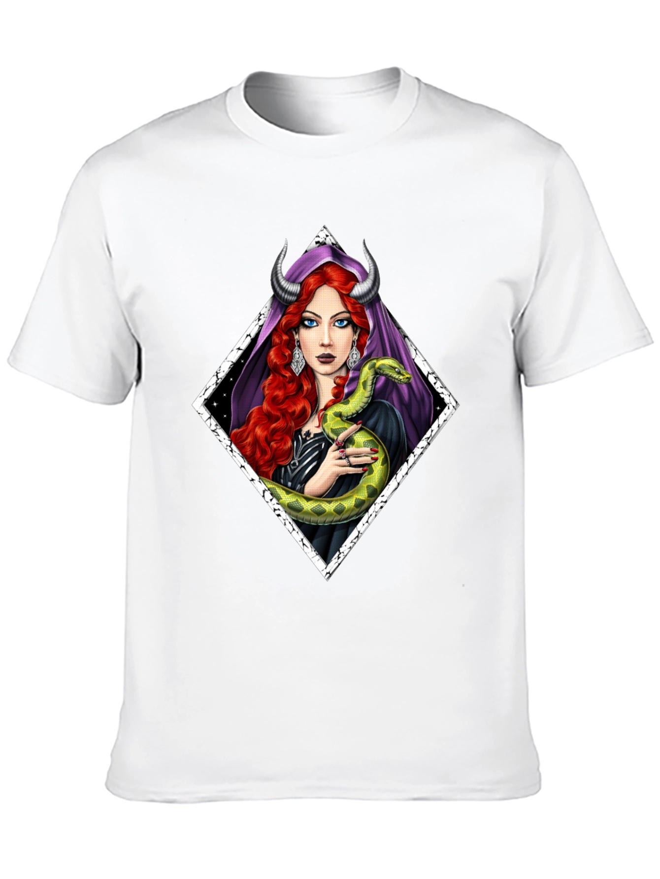 Serpent Witch T-Shirt - Gothic Fantasy Style
