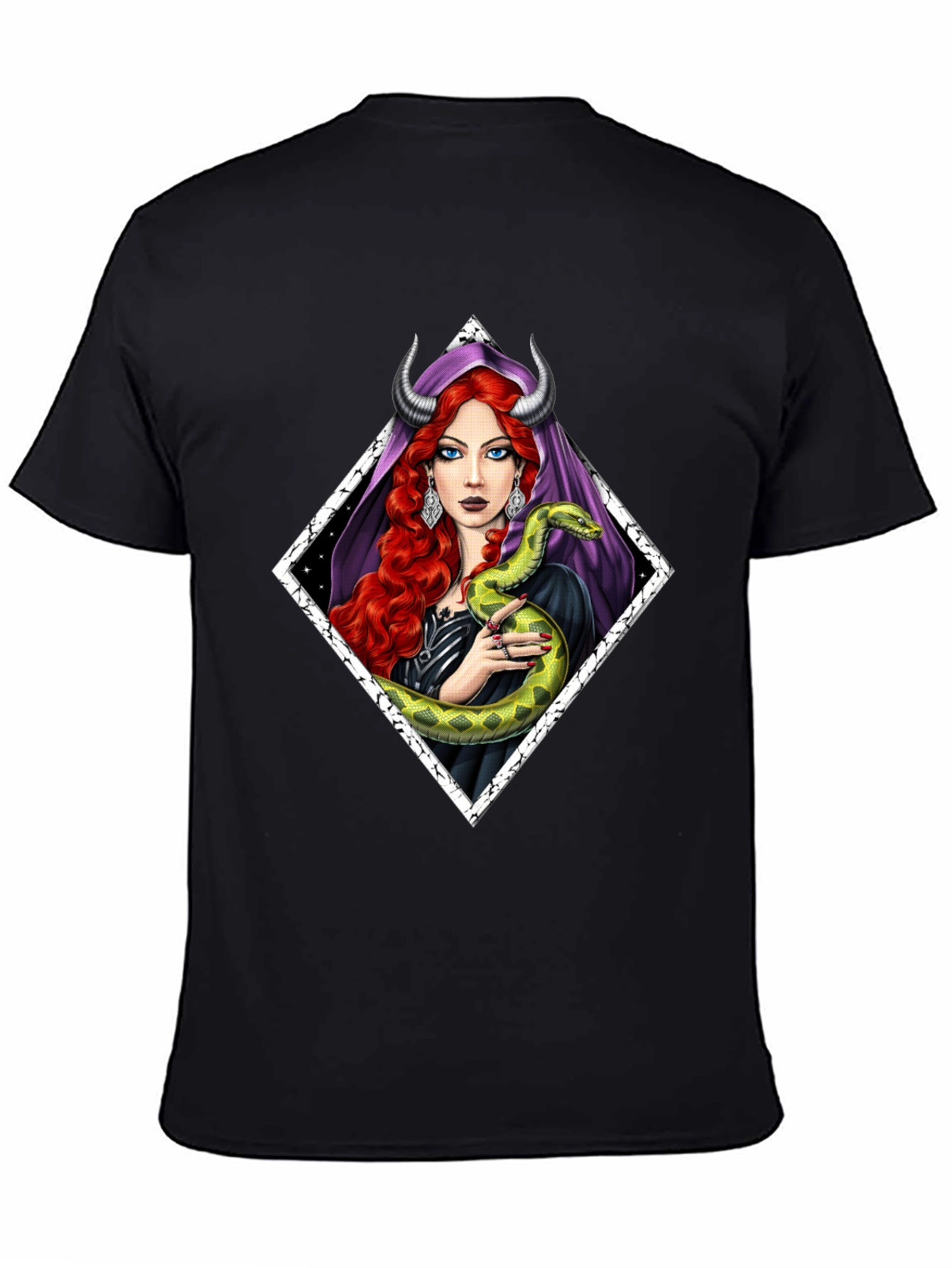 Serpent Witch T-Shirt - Gothic Fantasy Style