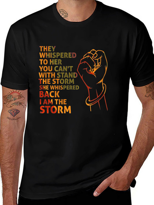 Empowered Woman Graphic Tee - I Am the Storm
