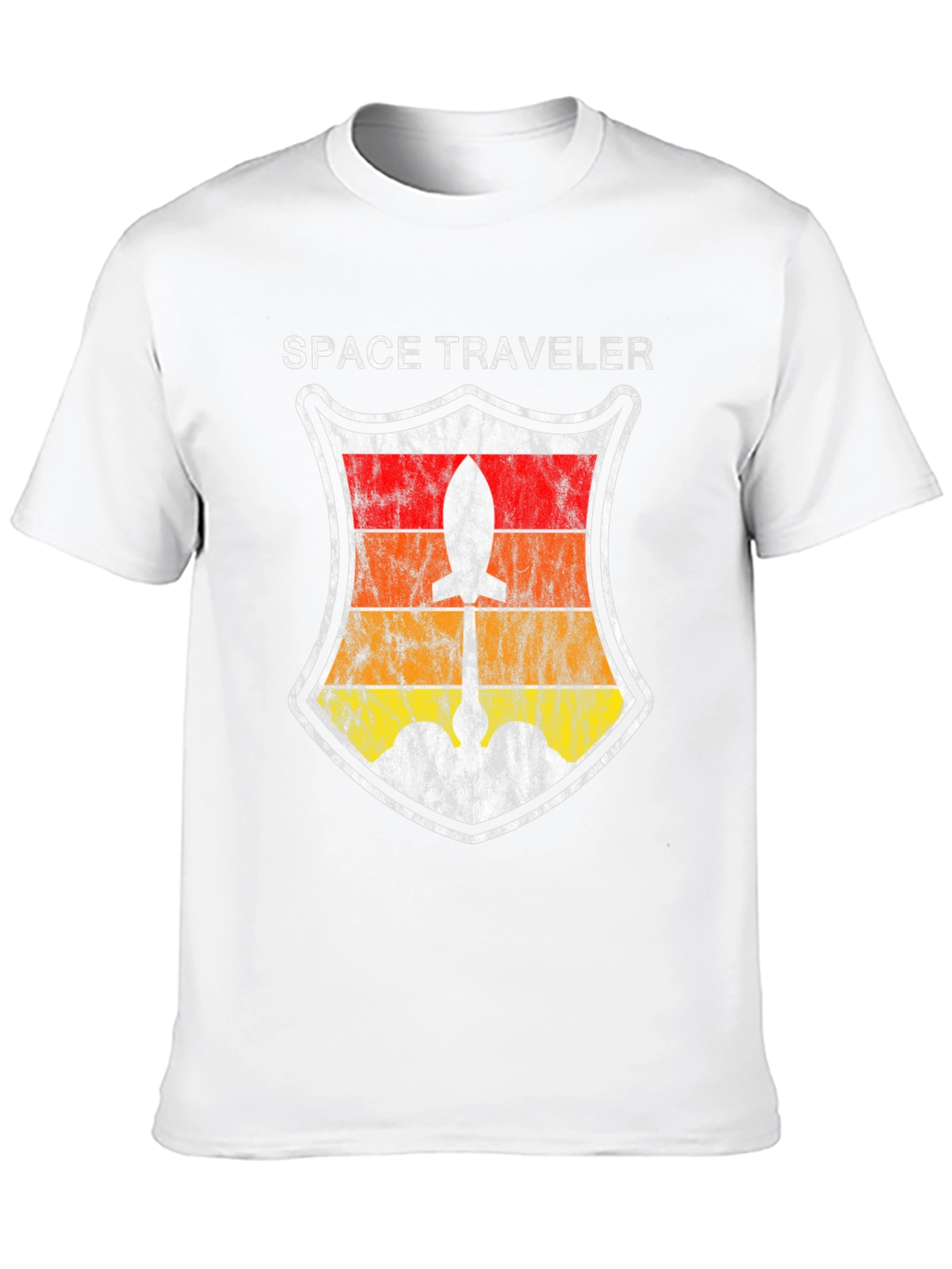 Space Traveler Retro Rocket T-Shirt