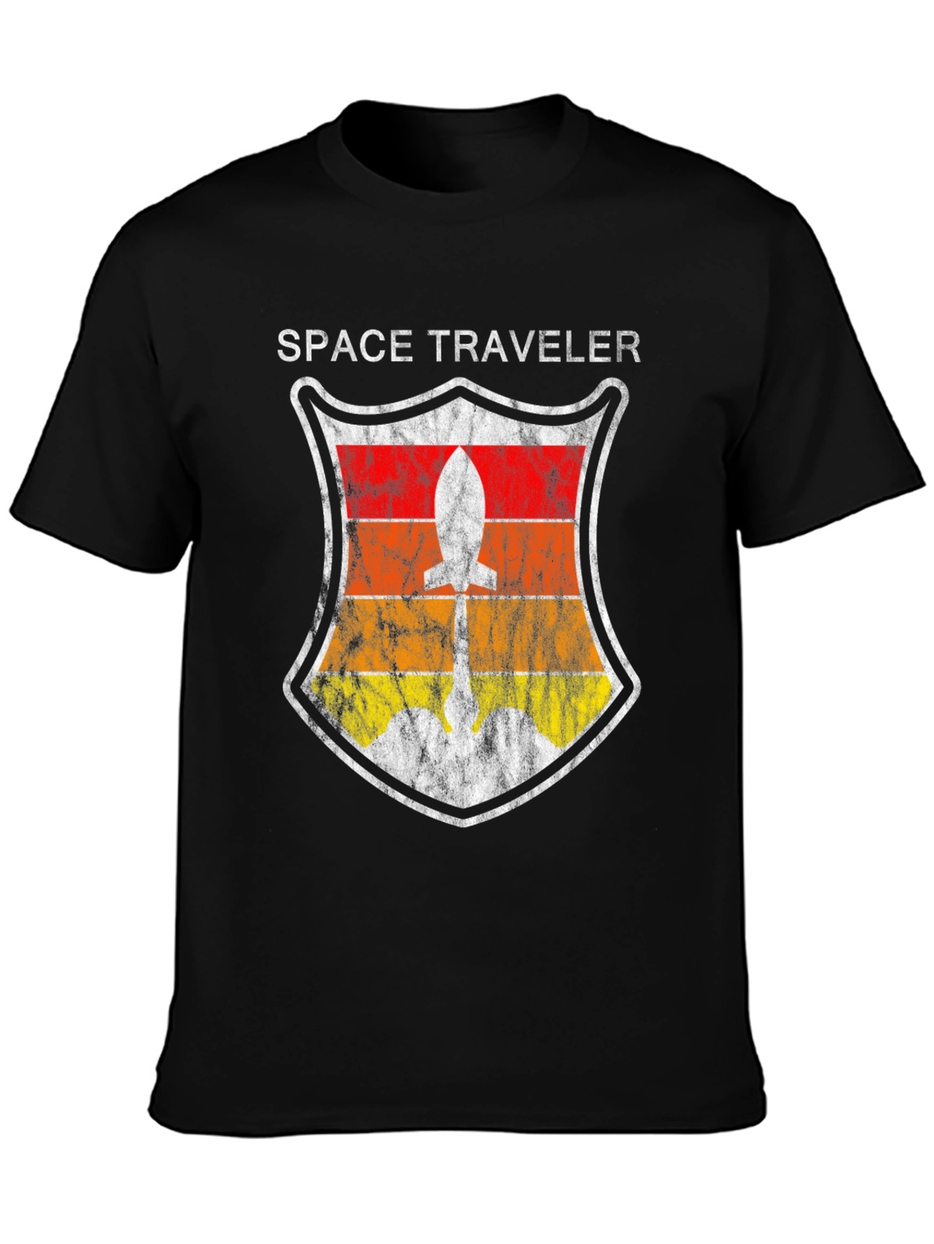 Space Traveler Retro Rocket T-Shirt