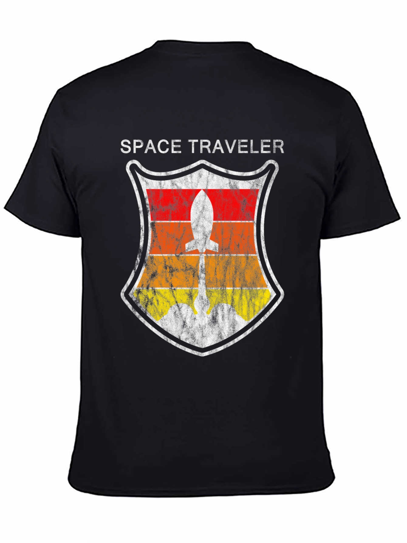 Space Traveler Retro Rocket T-Shirt