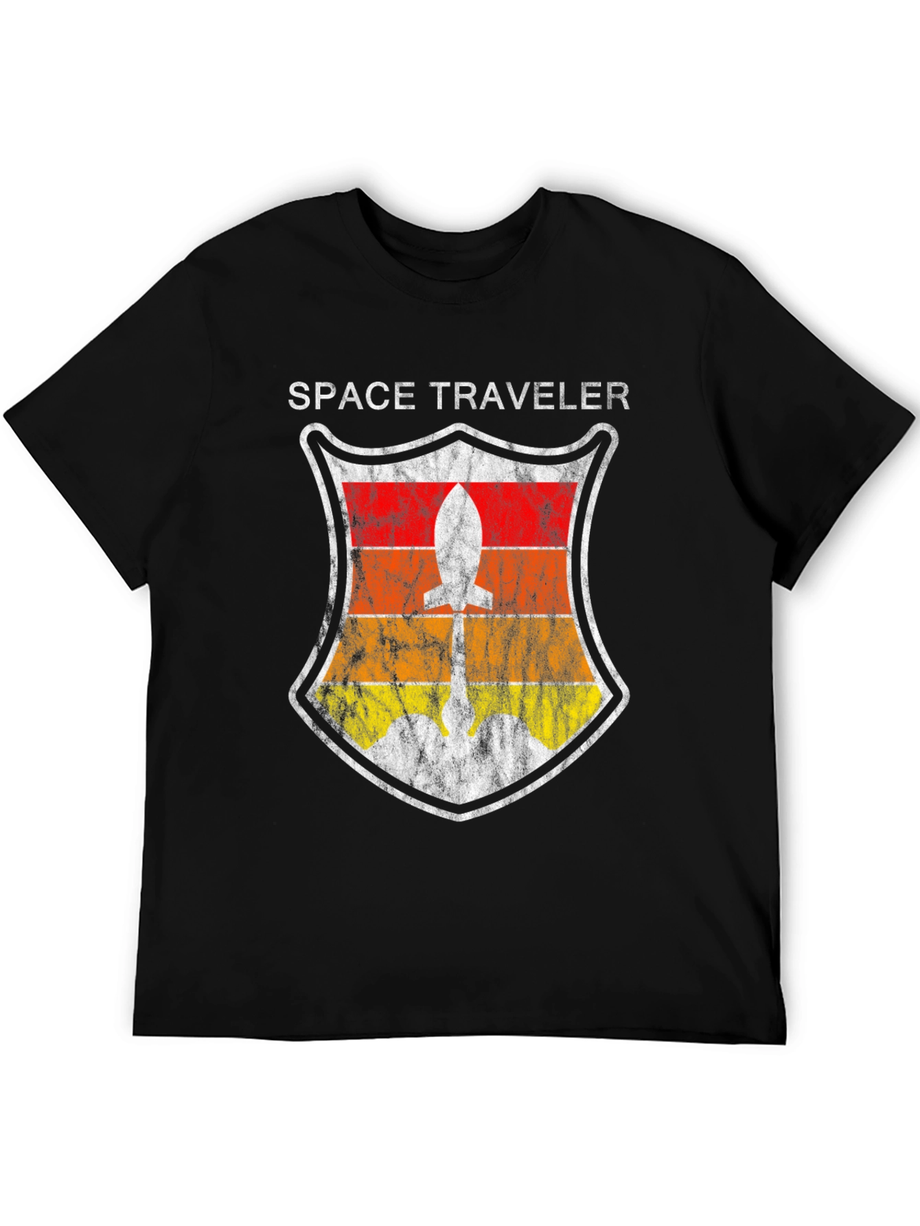 Space Traveler Retro Rocket T-Shirt