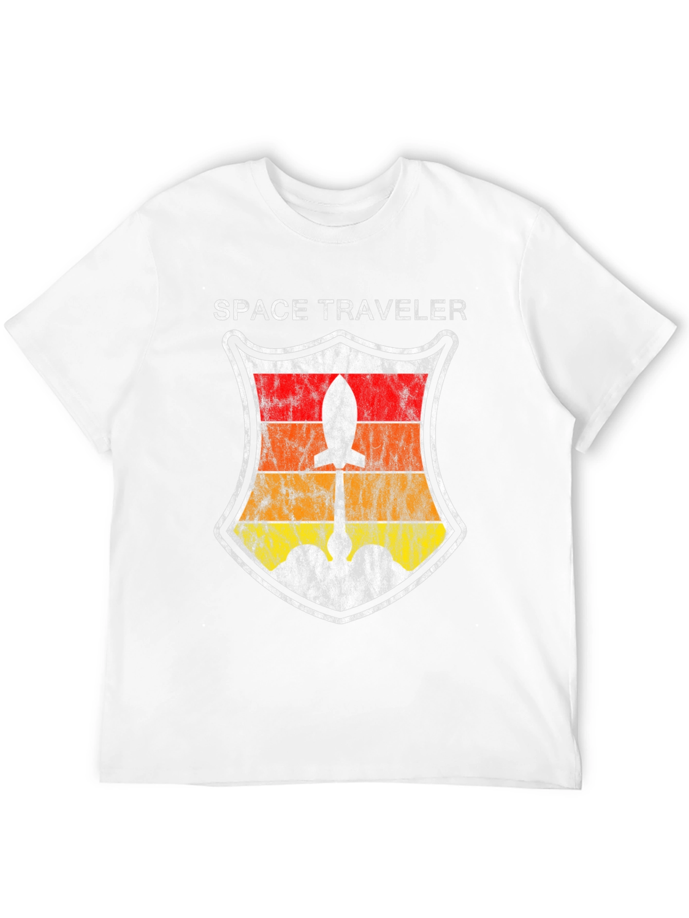 Space Traveler Retro Rocket T-Shirt