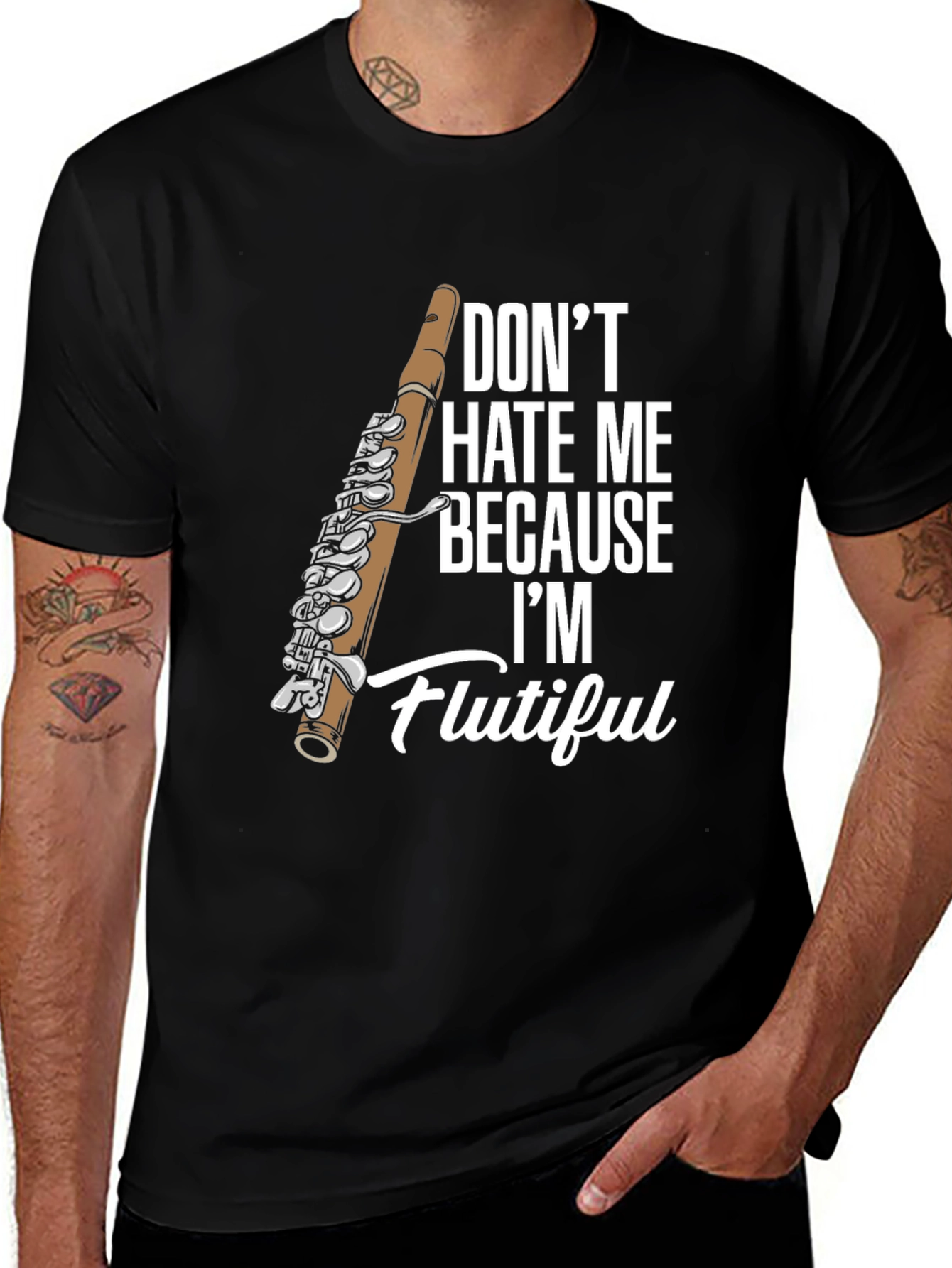 Flutiful T-Shirt - Funny Flute Player Tee