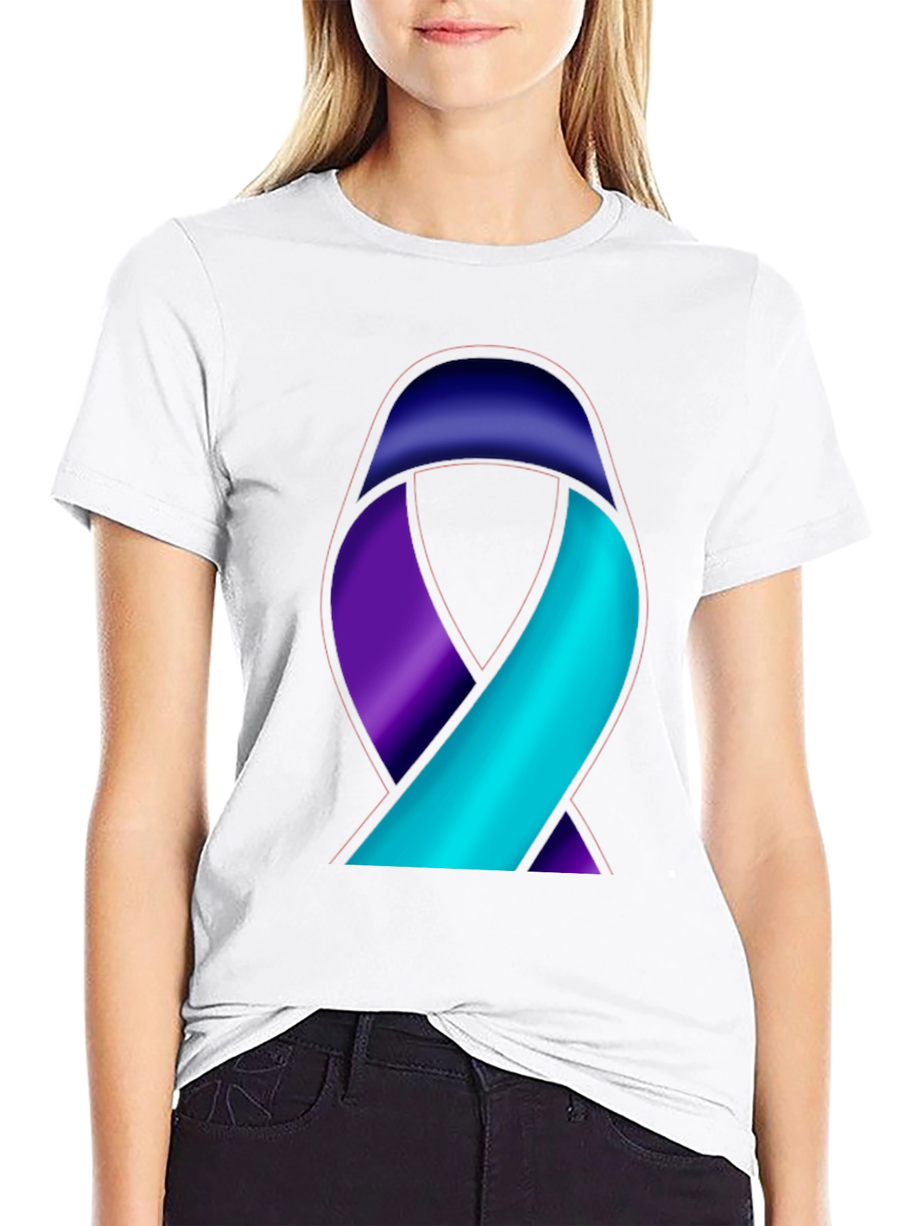 Awareness Ribbon Graphic T-Shirt