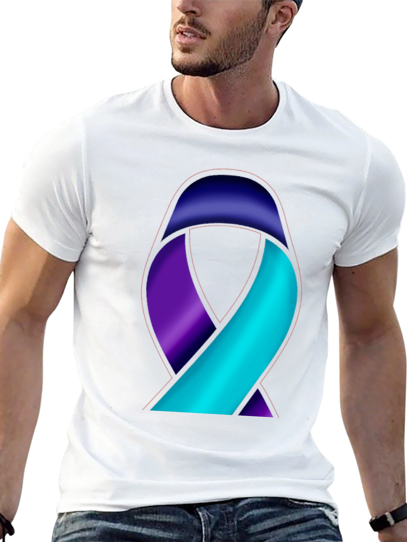 Awareness Ribbon Graphic T-Shirt