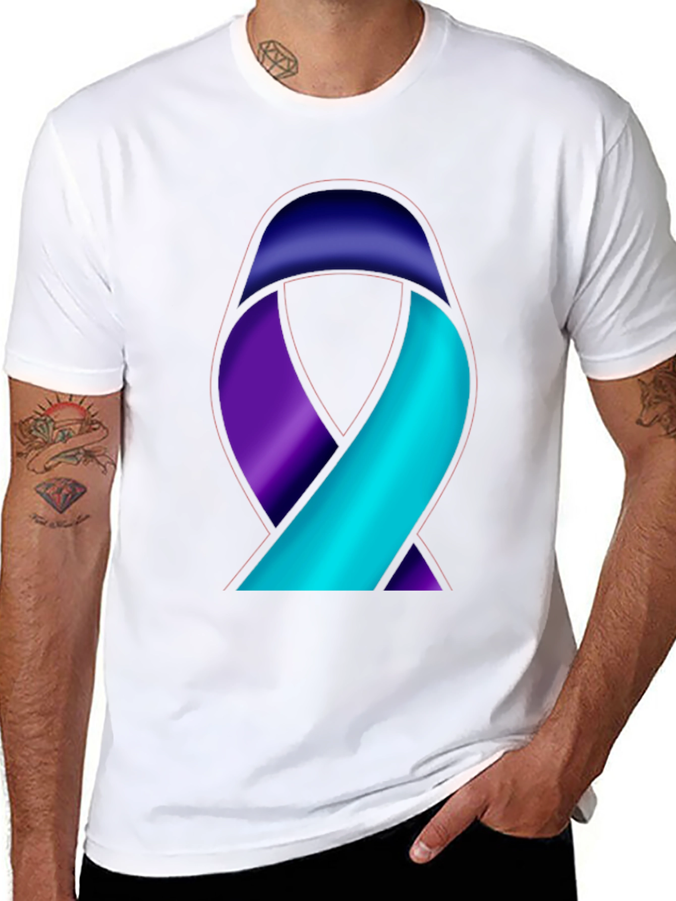 Awareness Ribbon Graphic T-Shirt
