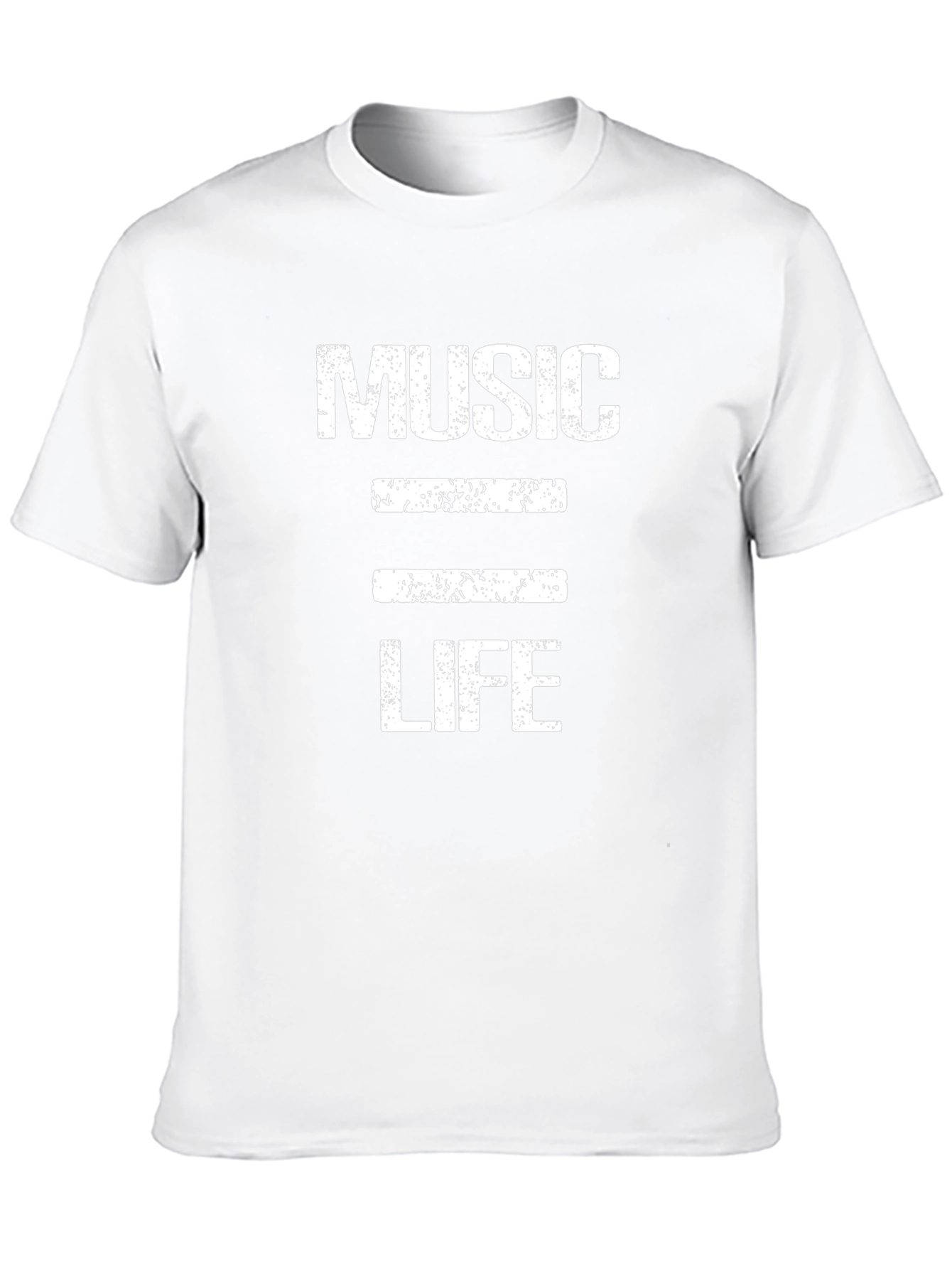 Music is Life Graphic Tee - Black