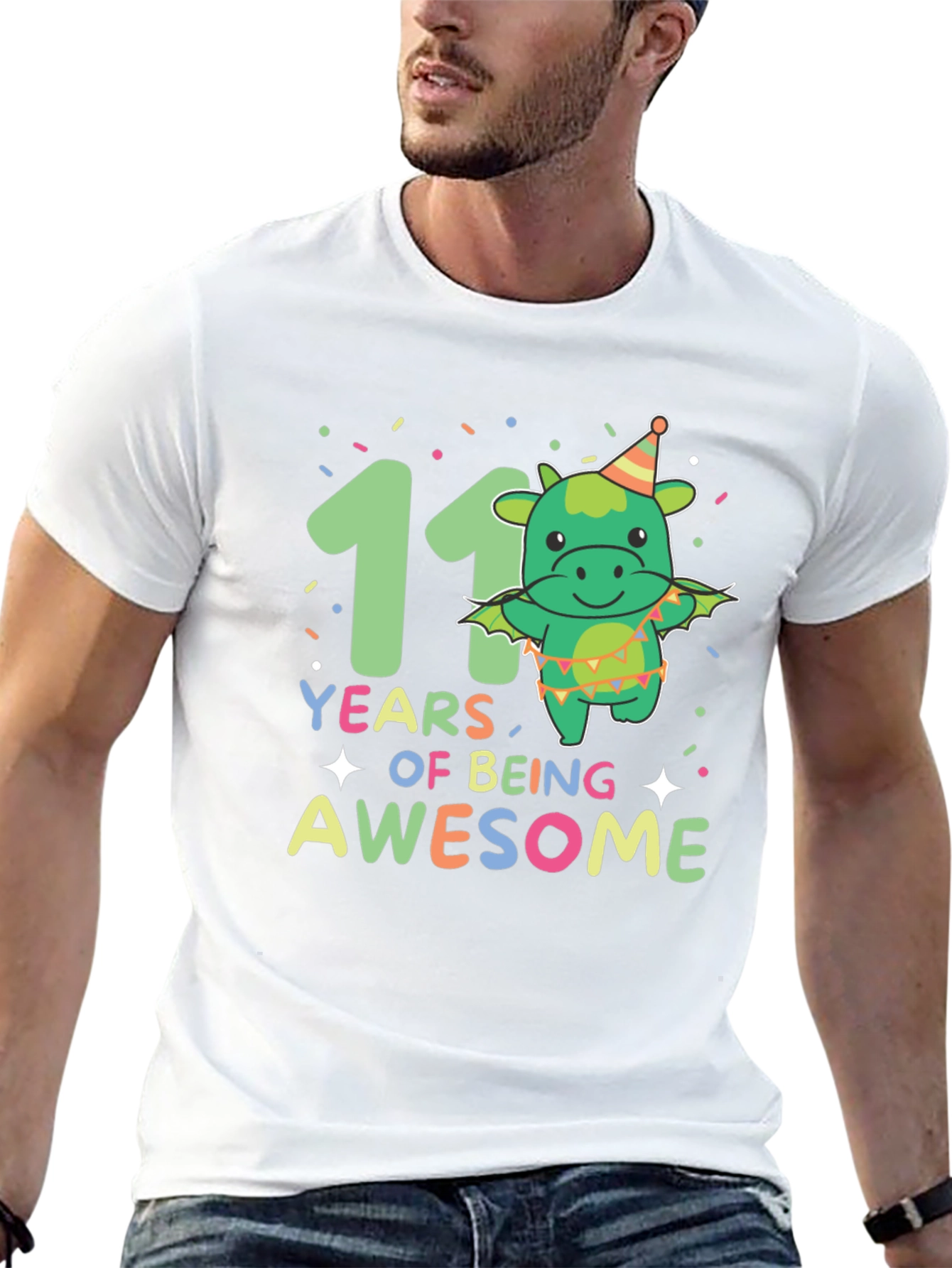 11th Birthday Dragon T-Shirt - Years of Being Awesome!