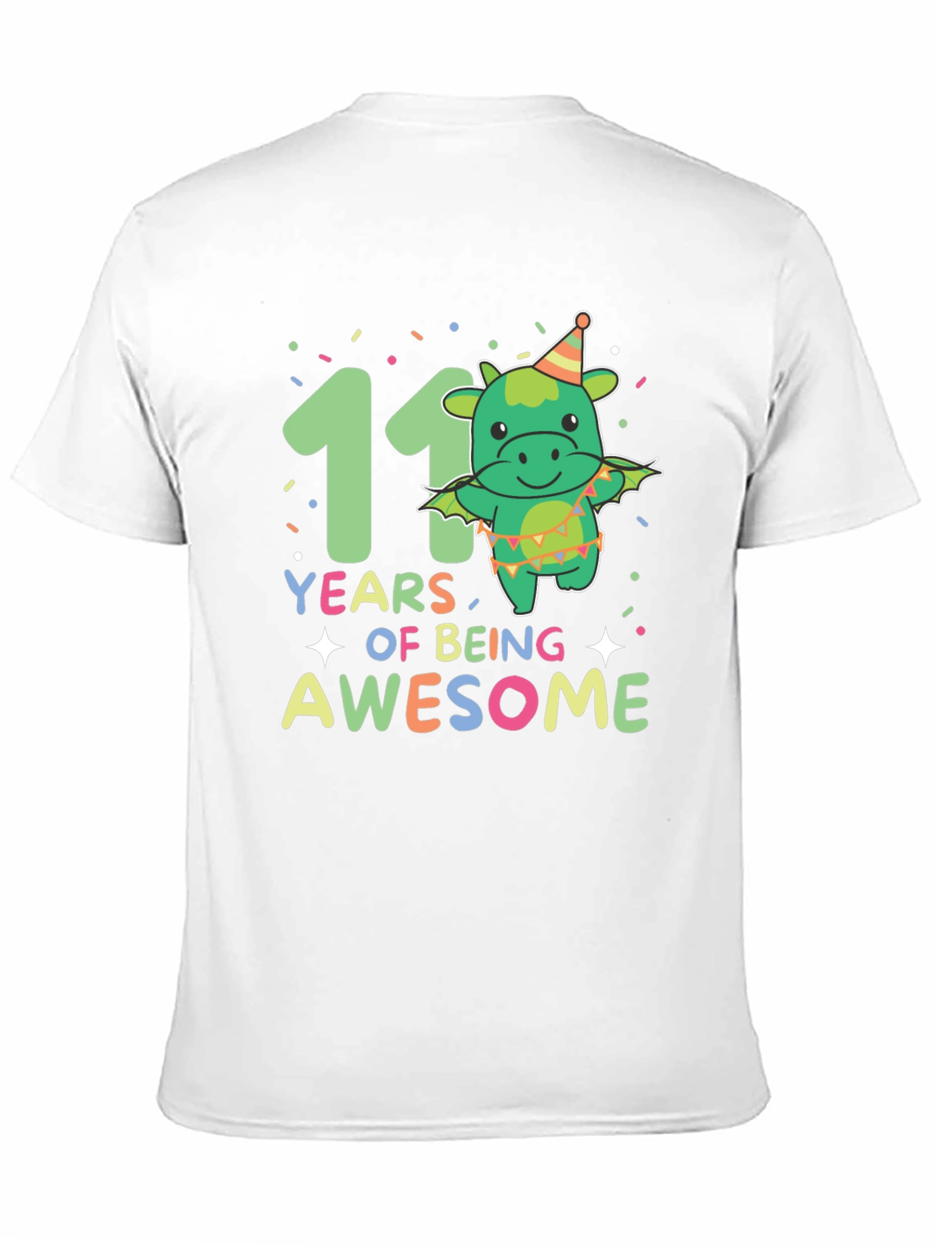 11th Birthday Dragon T-Shirt - Years of Being Awesome!