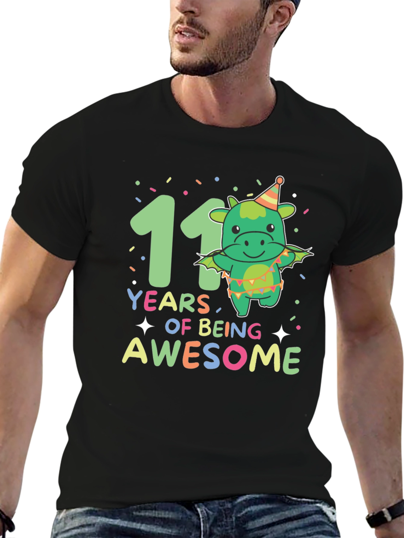 11th Birthday Dragon T-Shirt - Years of Being Awesome!