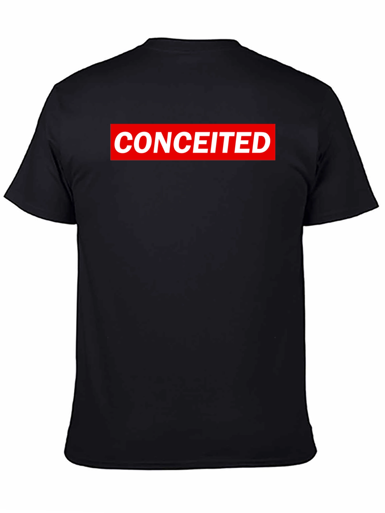 Conceited Graphic Tee - Black Crew Neck T-Shirt