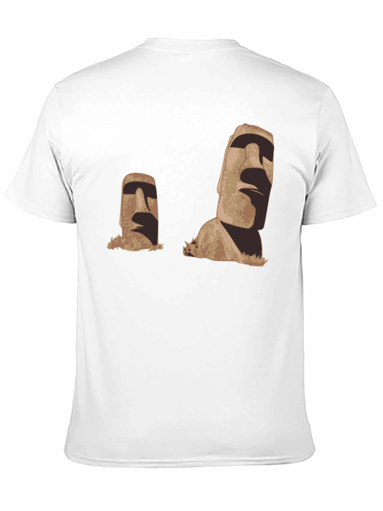 Moai Head Graphic Black T-Shirt