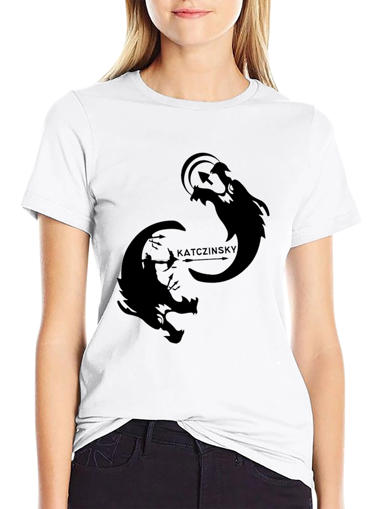 Mens Black Graphic Tee - Katczinsky Design