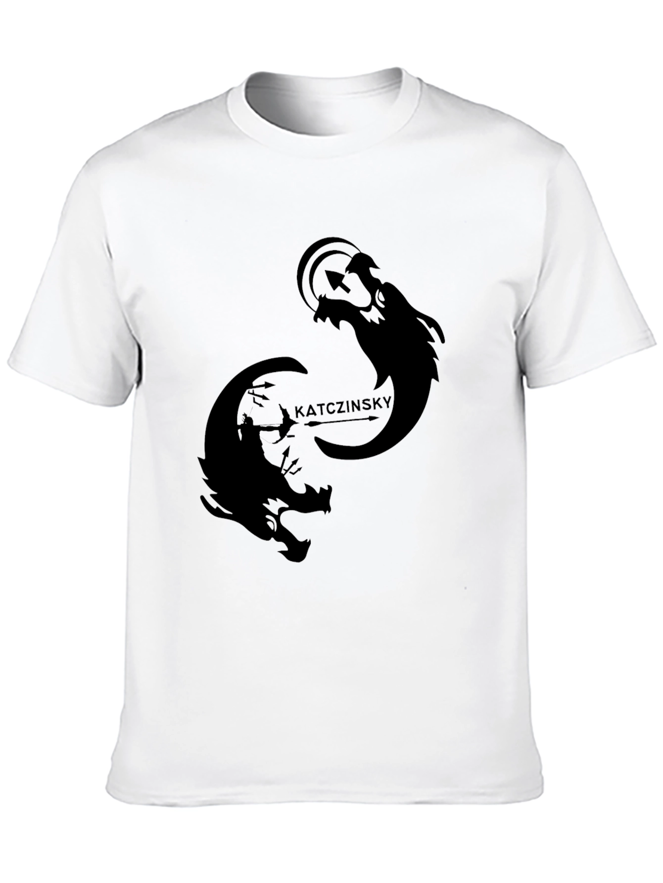 Mens Black Graphic Tee - Katczinsky Design