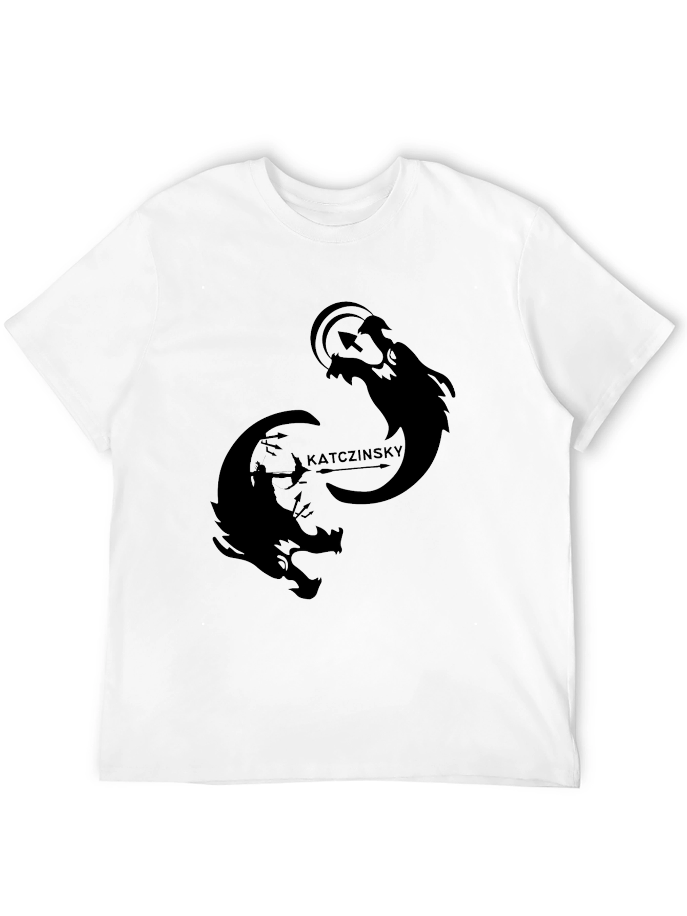 Mens Black Graphic Tee - Katczinsky Design