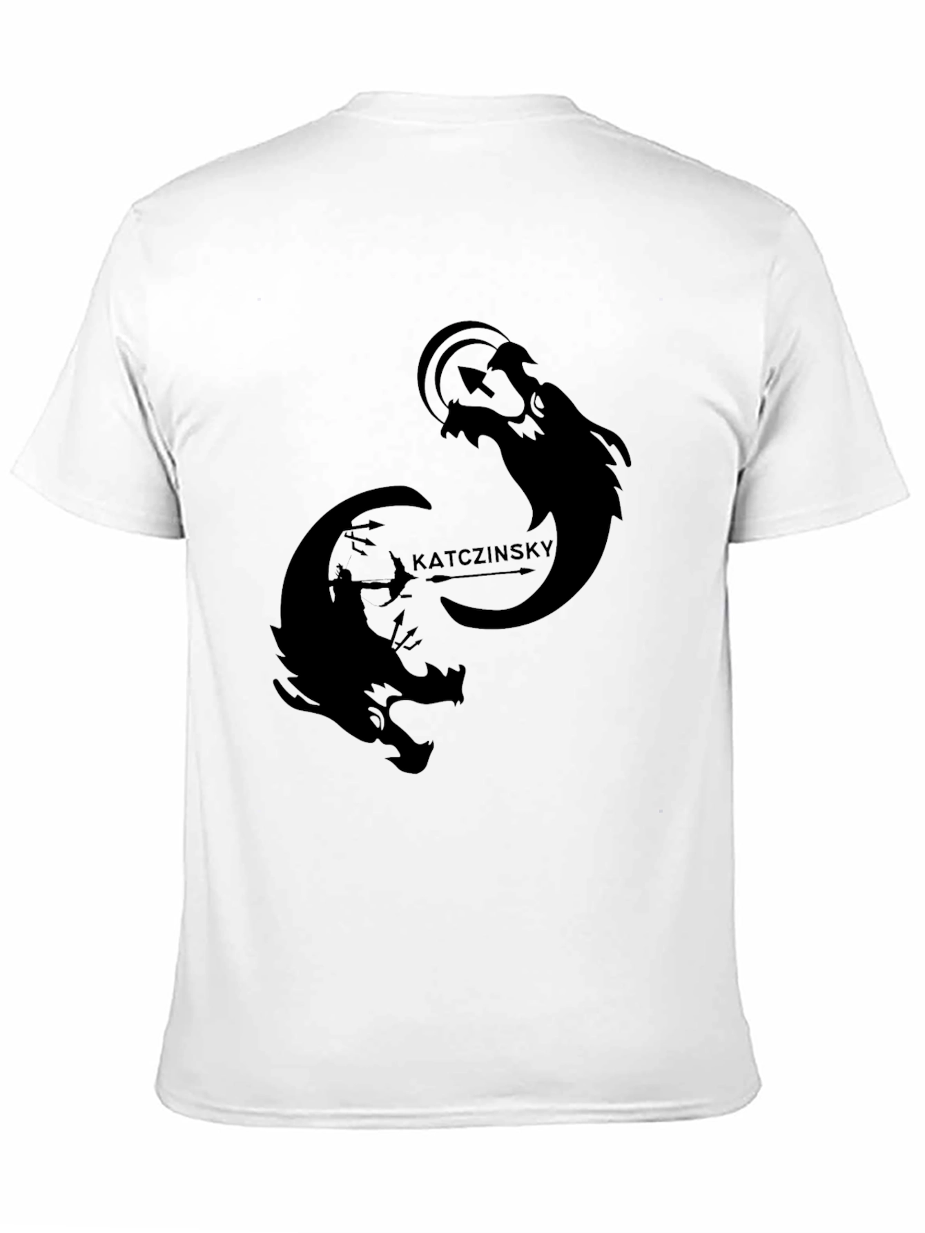 Mens Black Graphic Tee - Katczinsky Design