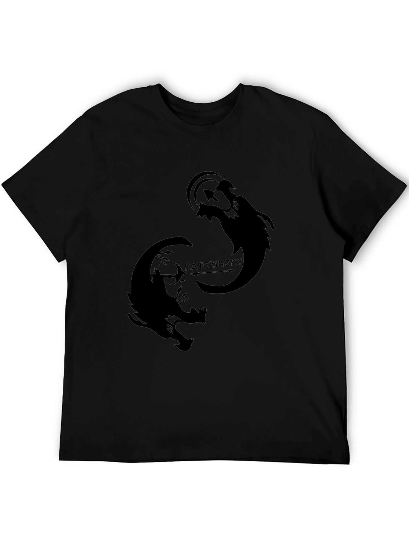 Mens Black Graphic Tee - Katczinsky Design