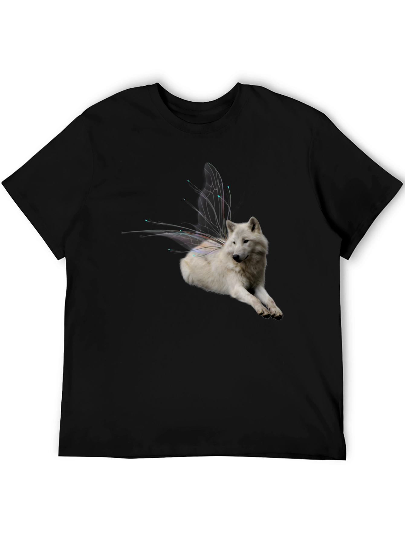Wolf Fairy Wings Graphic Tee