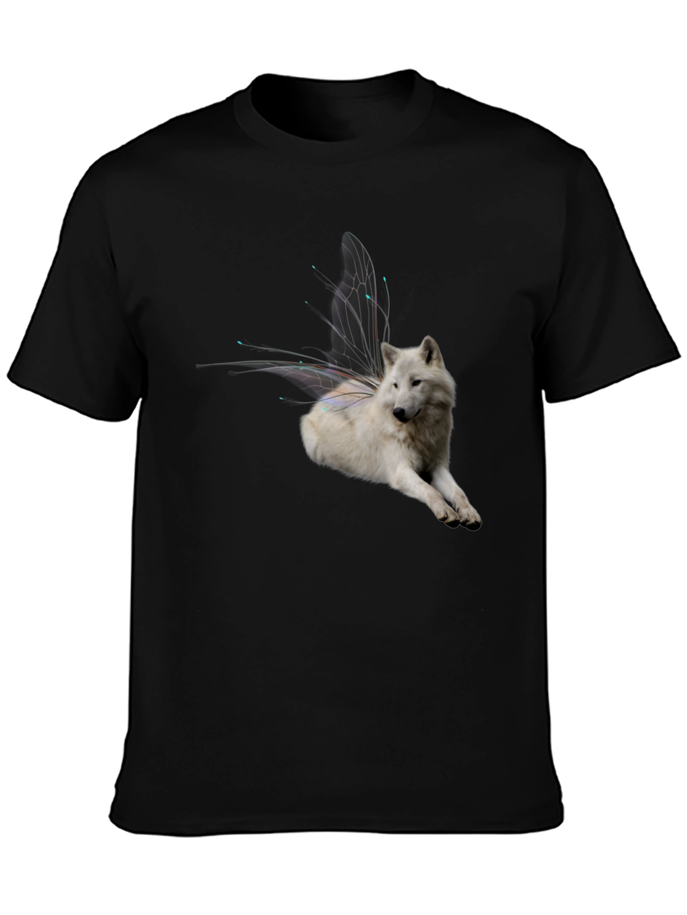 Wolf Fairy Wings Graphic Tee