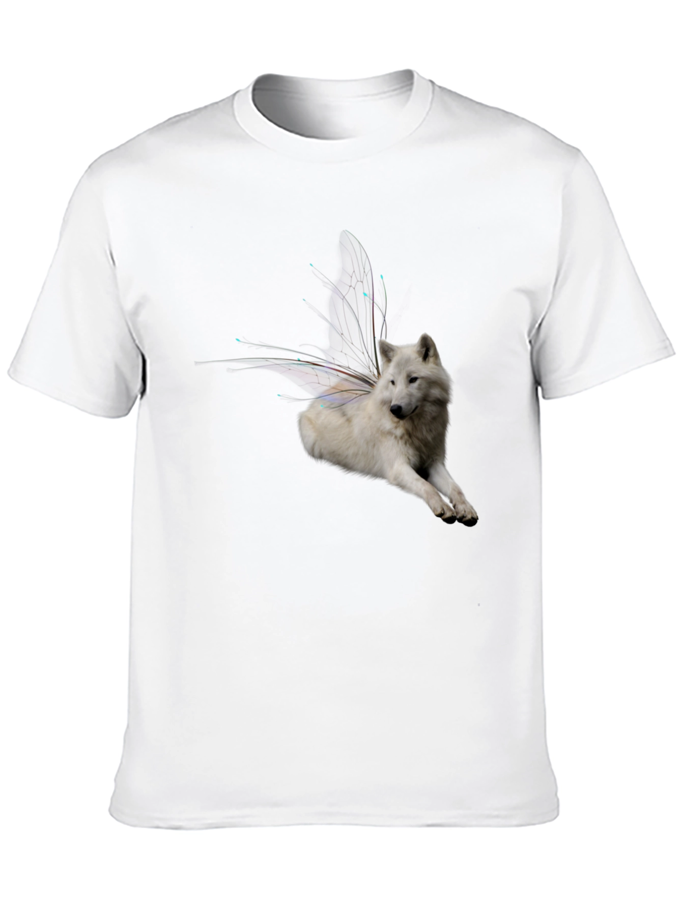 Wolf Fairy Wings Graphic Tee