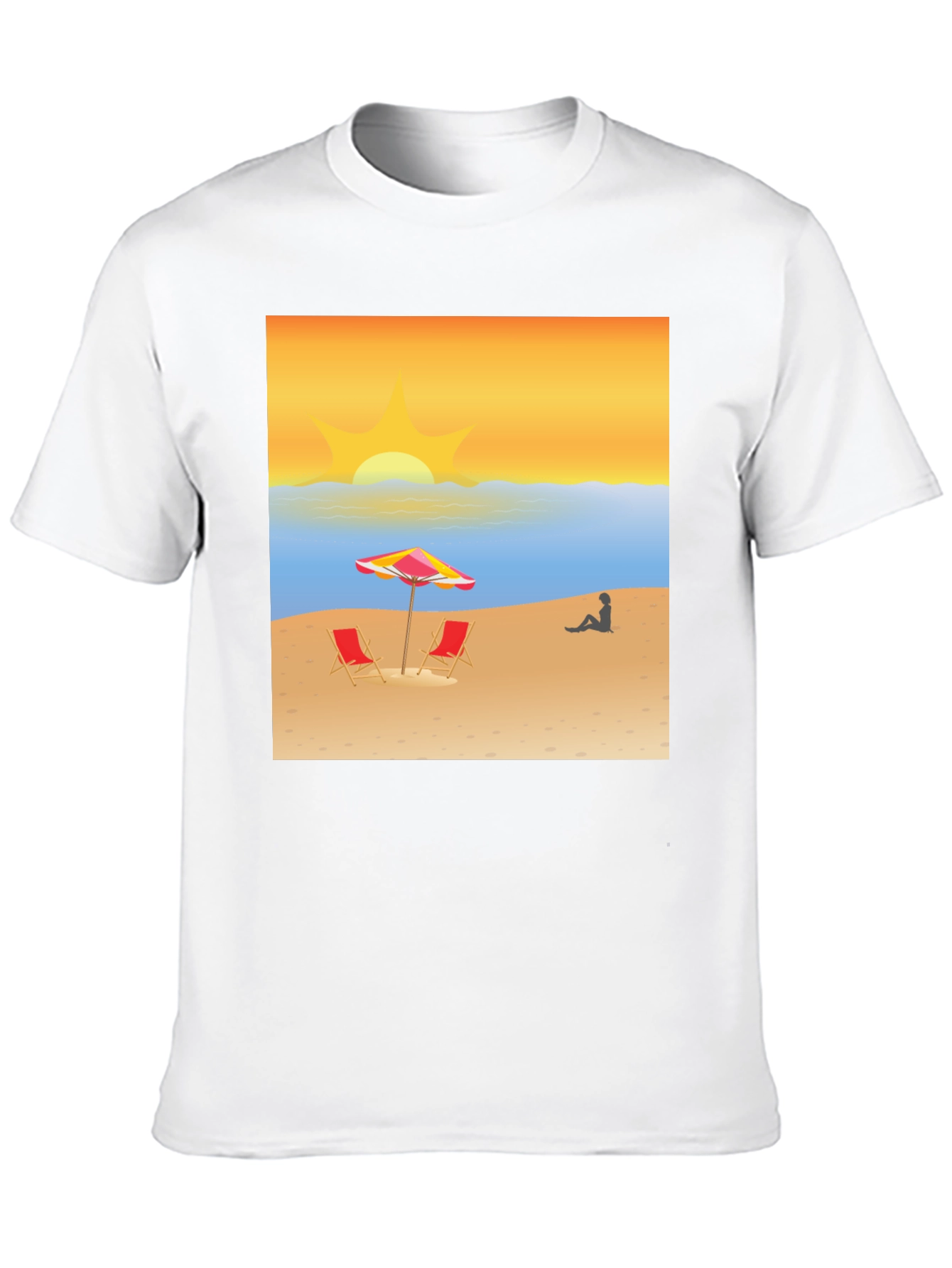 Beach Sunset Graphic T-Shirt
