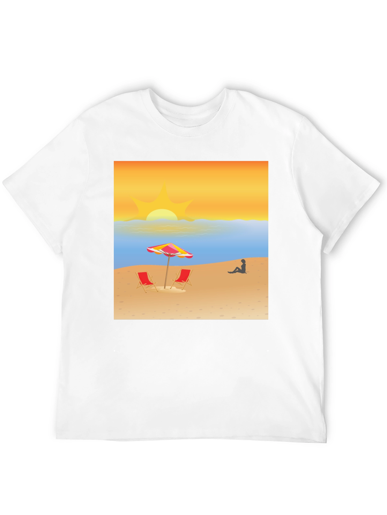 Beach Sunset Graphic T-Shirt