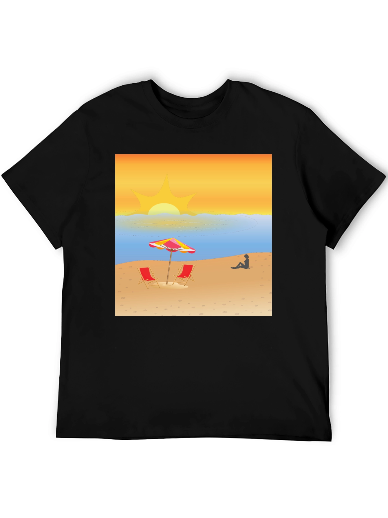 Beach Sunset Graphic T-Shirt