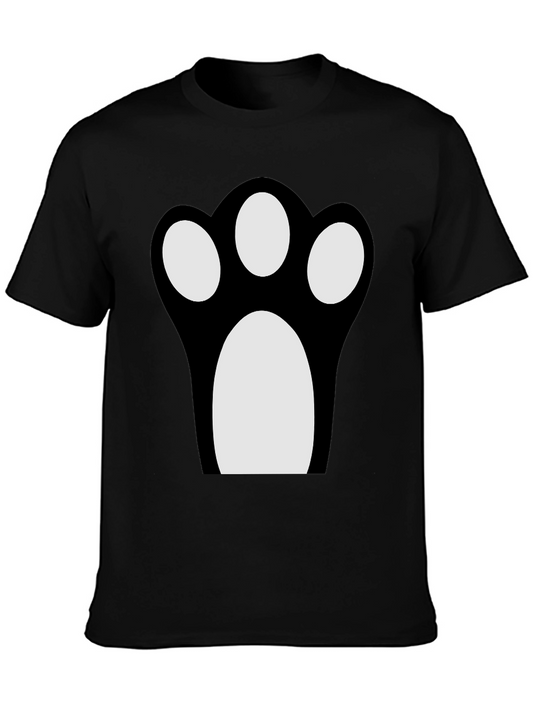 Fun Cat Paw Print Graphic Tee