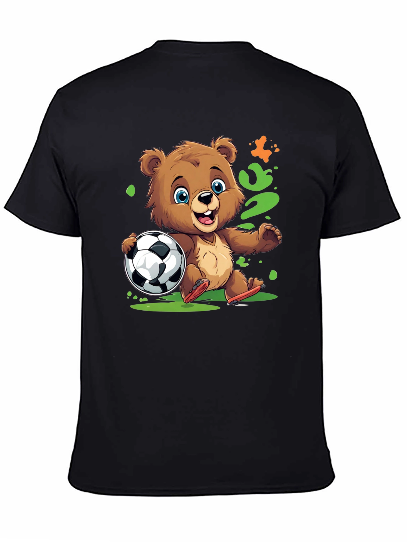 Bear Soccer T-Shirt - Cartoon Style