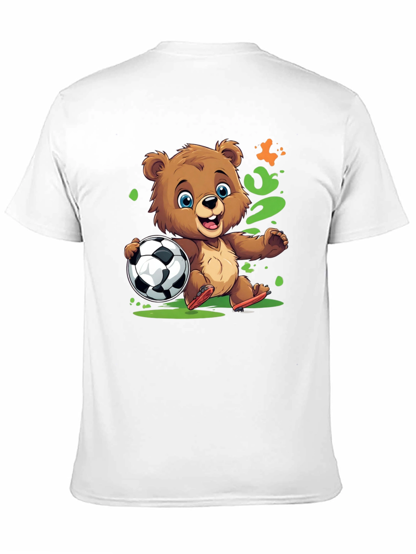 Bear Soccer T-Shirt - Cartoon Style