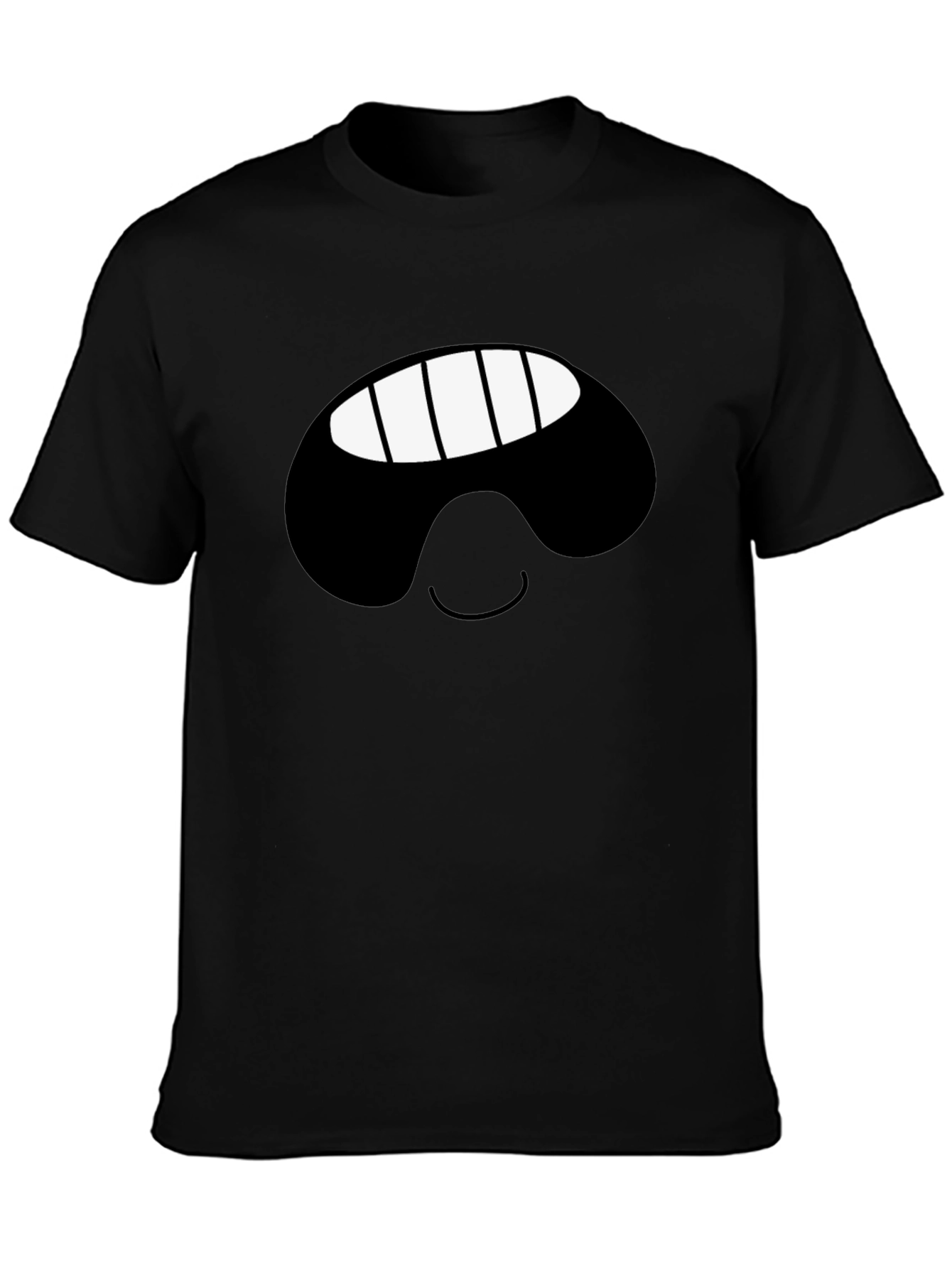 Smiling Face Black T-Shirt