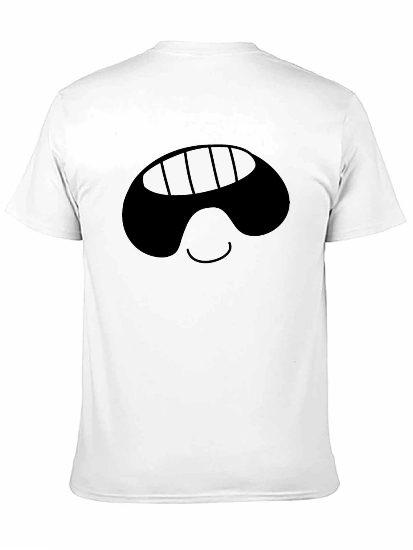Smiling Face Black T-Shirt