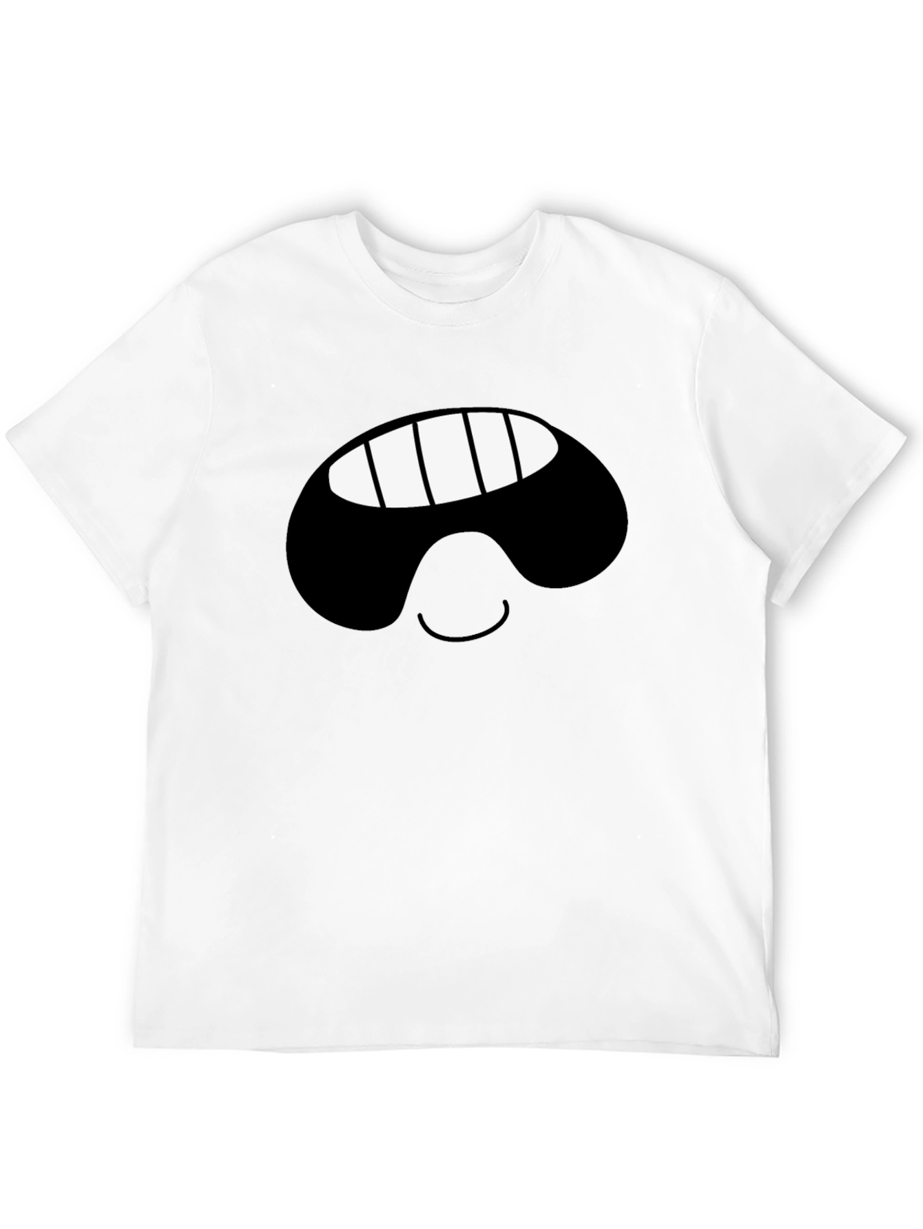 Smiling Face Black T-Shirt