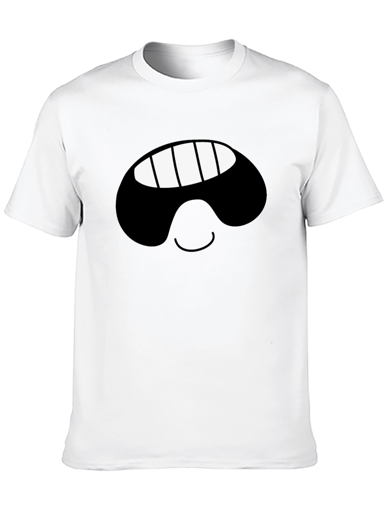 Smiling Face Black T-Shirt