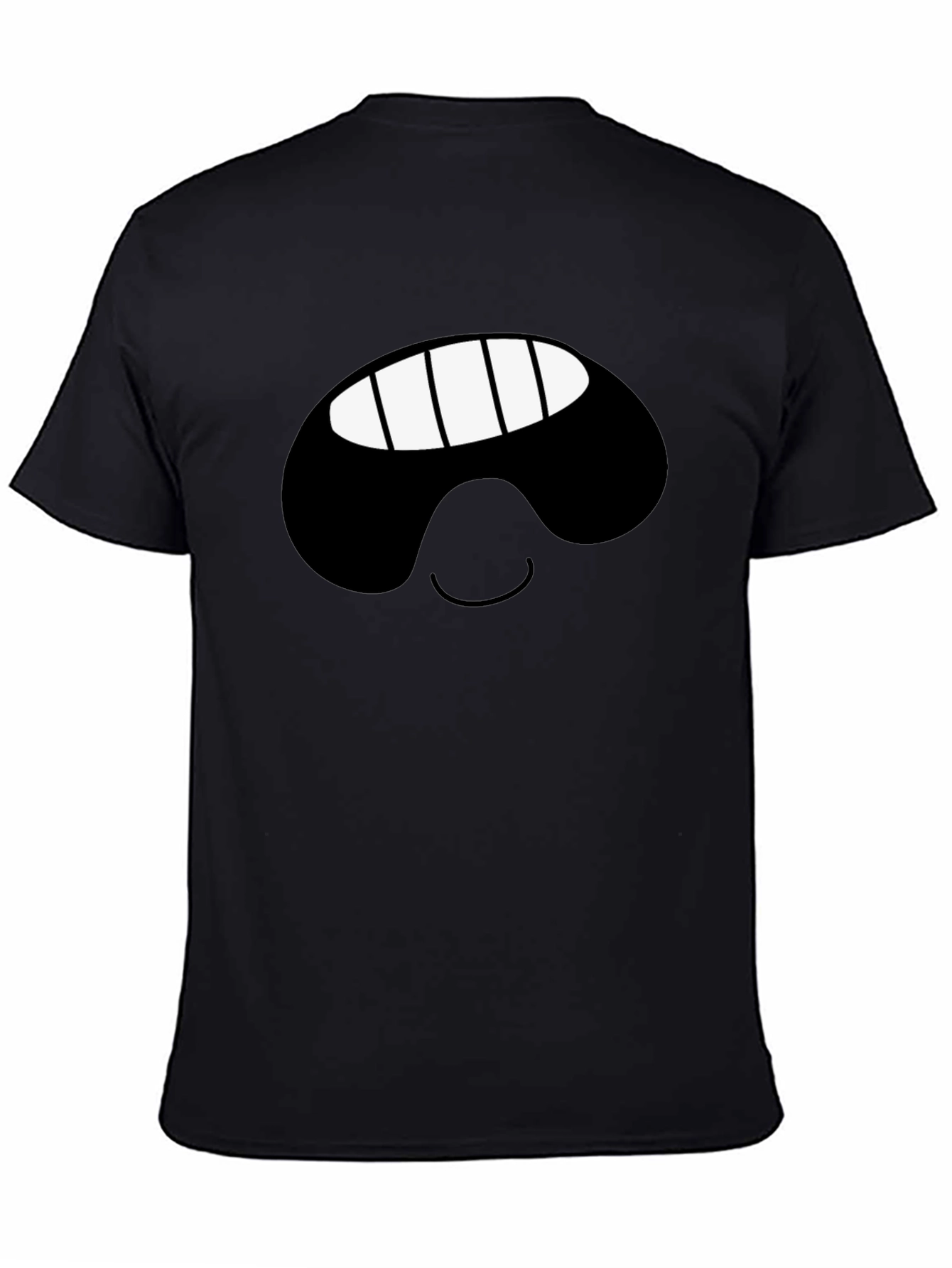 Smiling Face Black T-Shirt