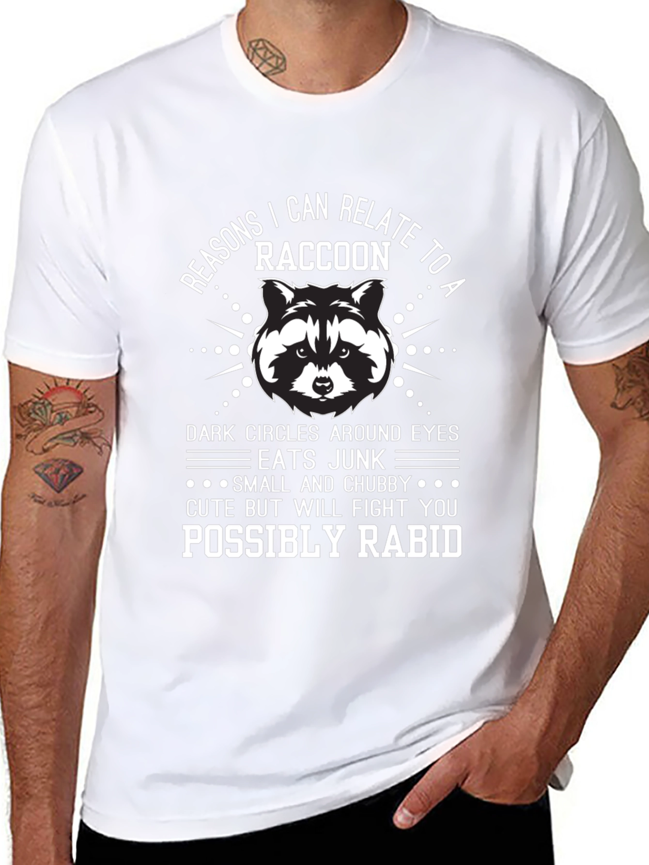 Funny Raccoon Relate T-Shirt