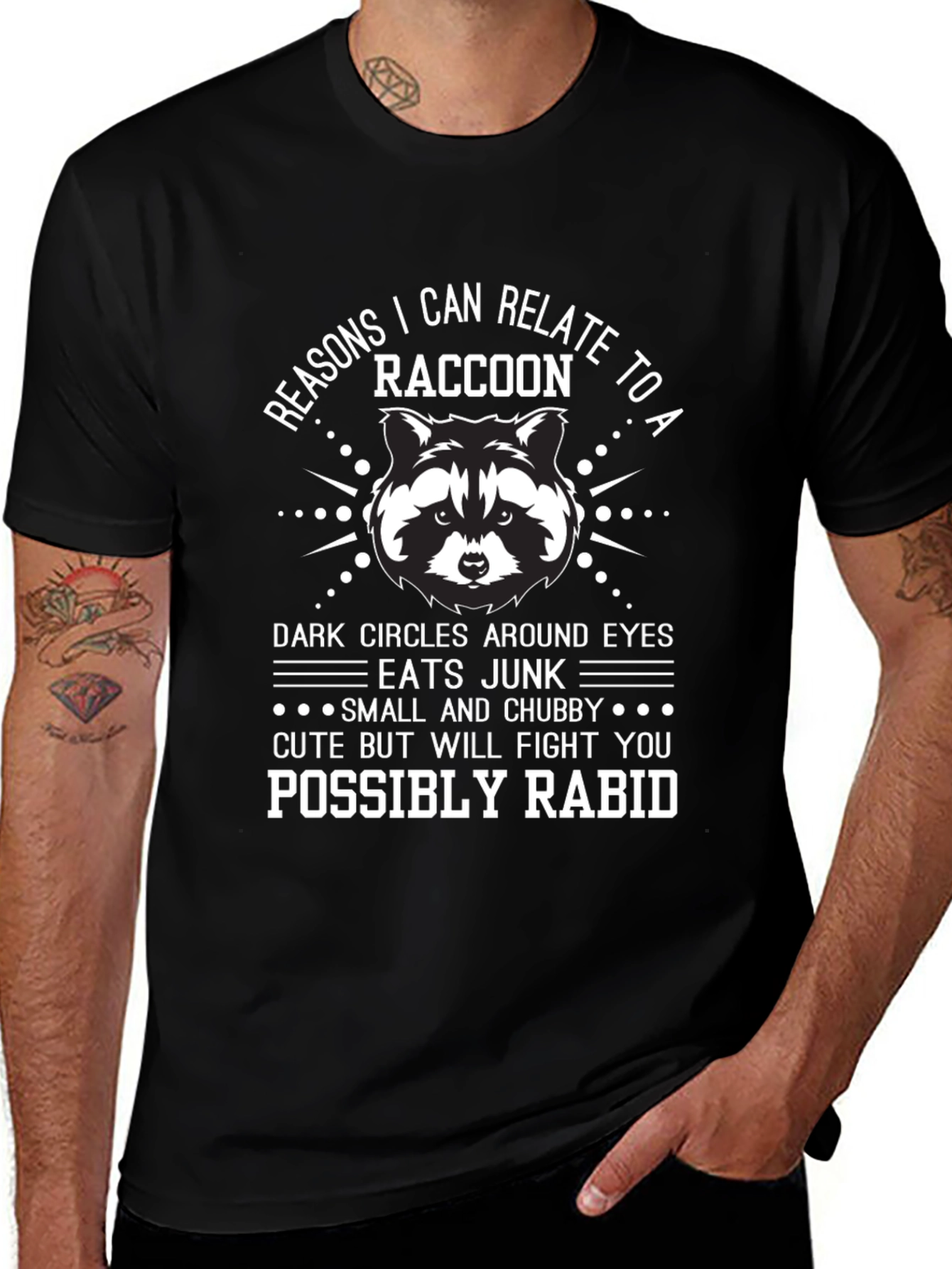 Funny Raccoon Relate T-Shirt