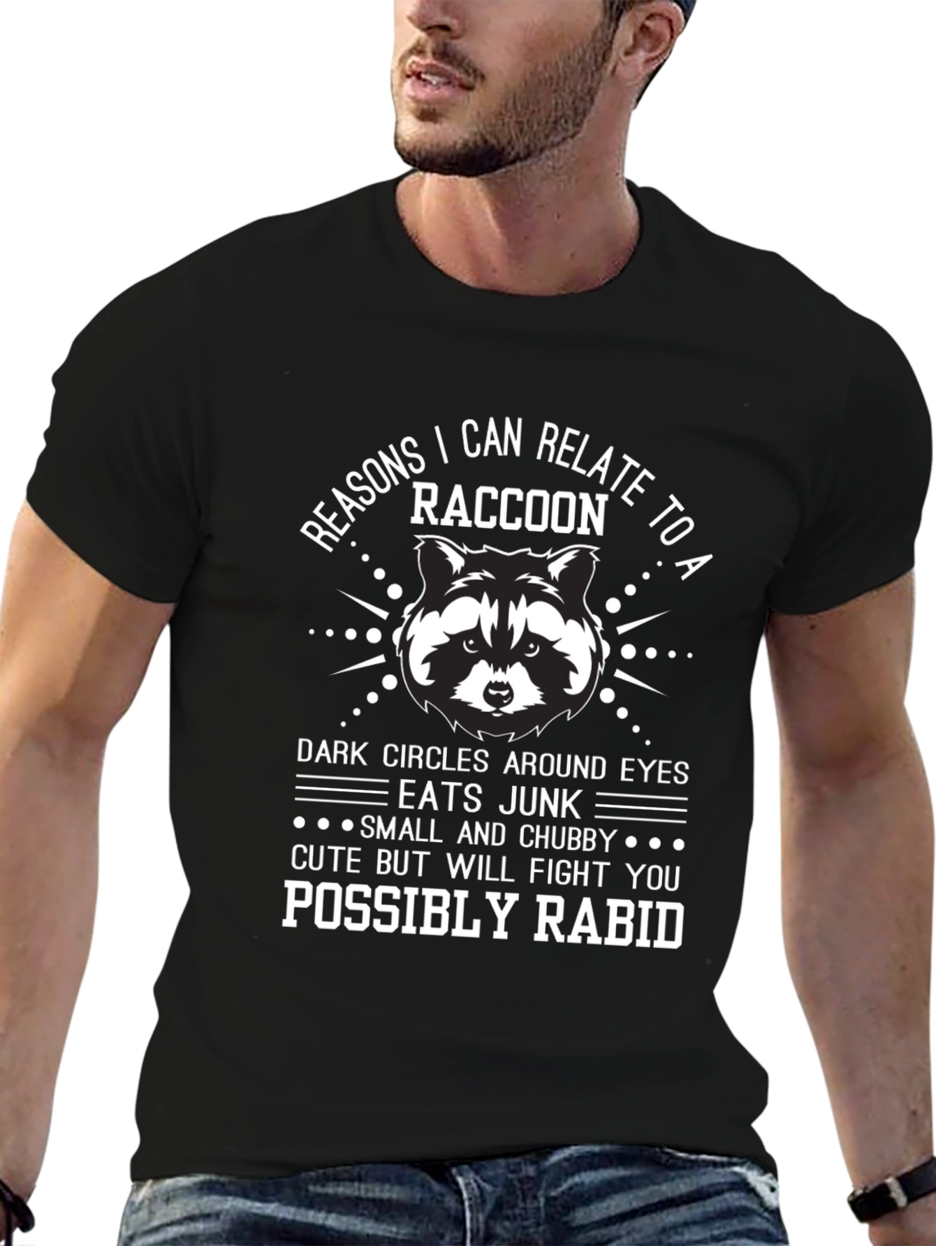 Funny Raccoon Relate T-Shirt