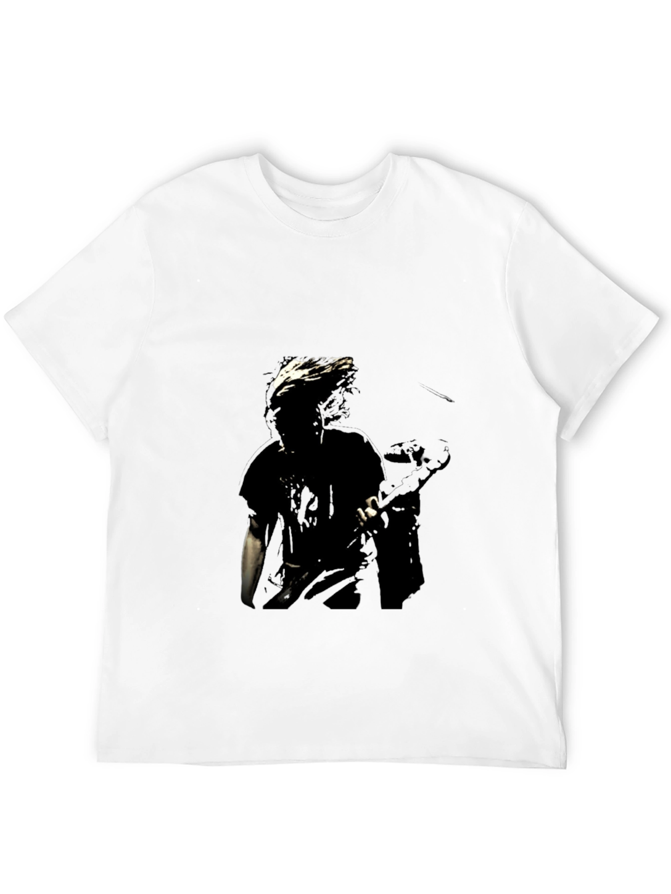 Unique Graphic Print Black Cotton T-Shirt