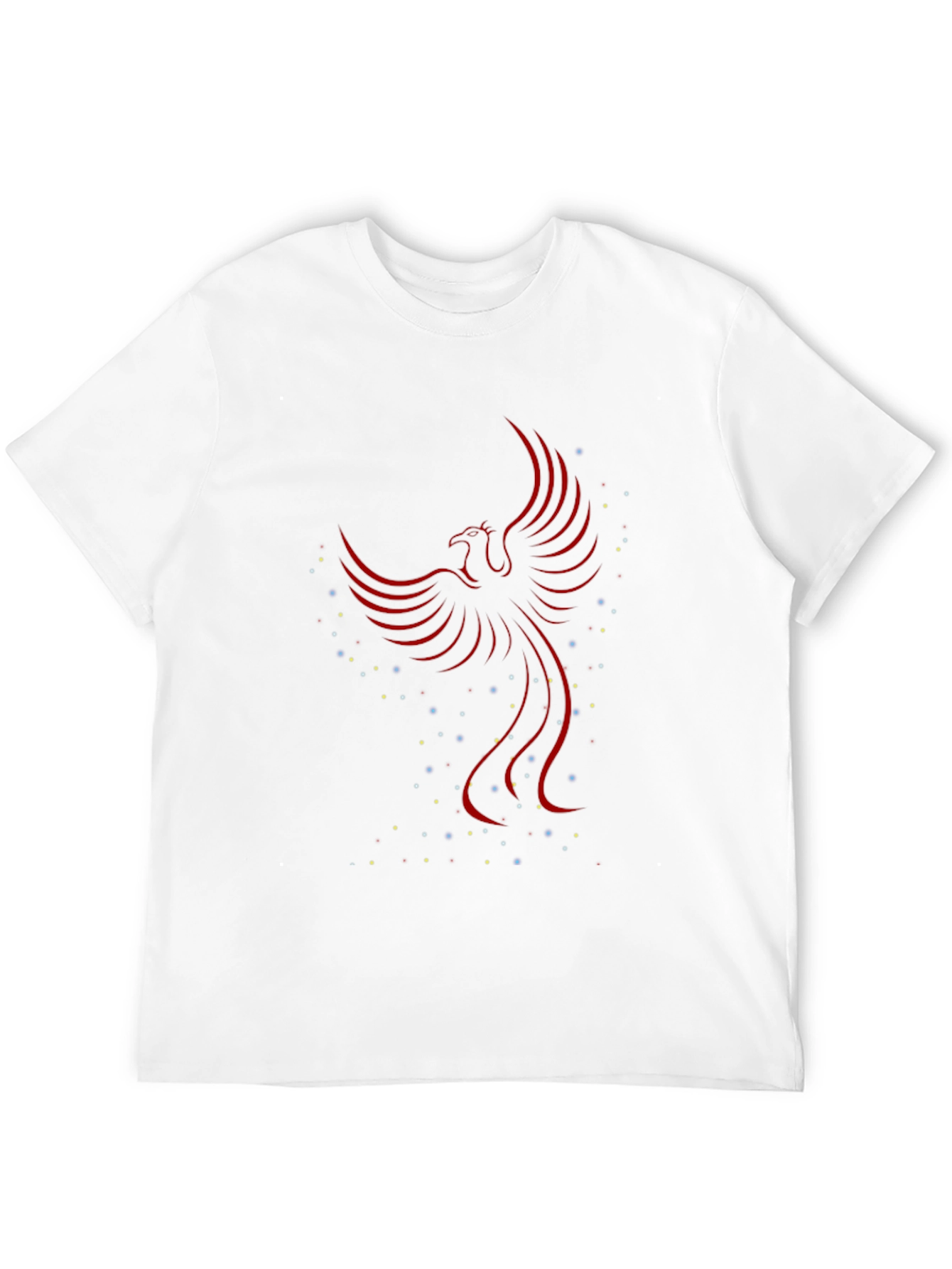 Phoenix Graphic Print T-Shirt - Black
