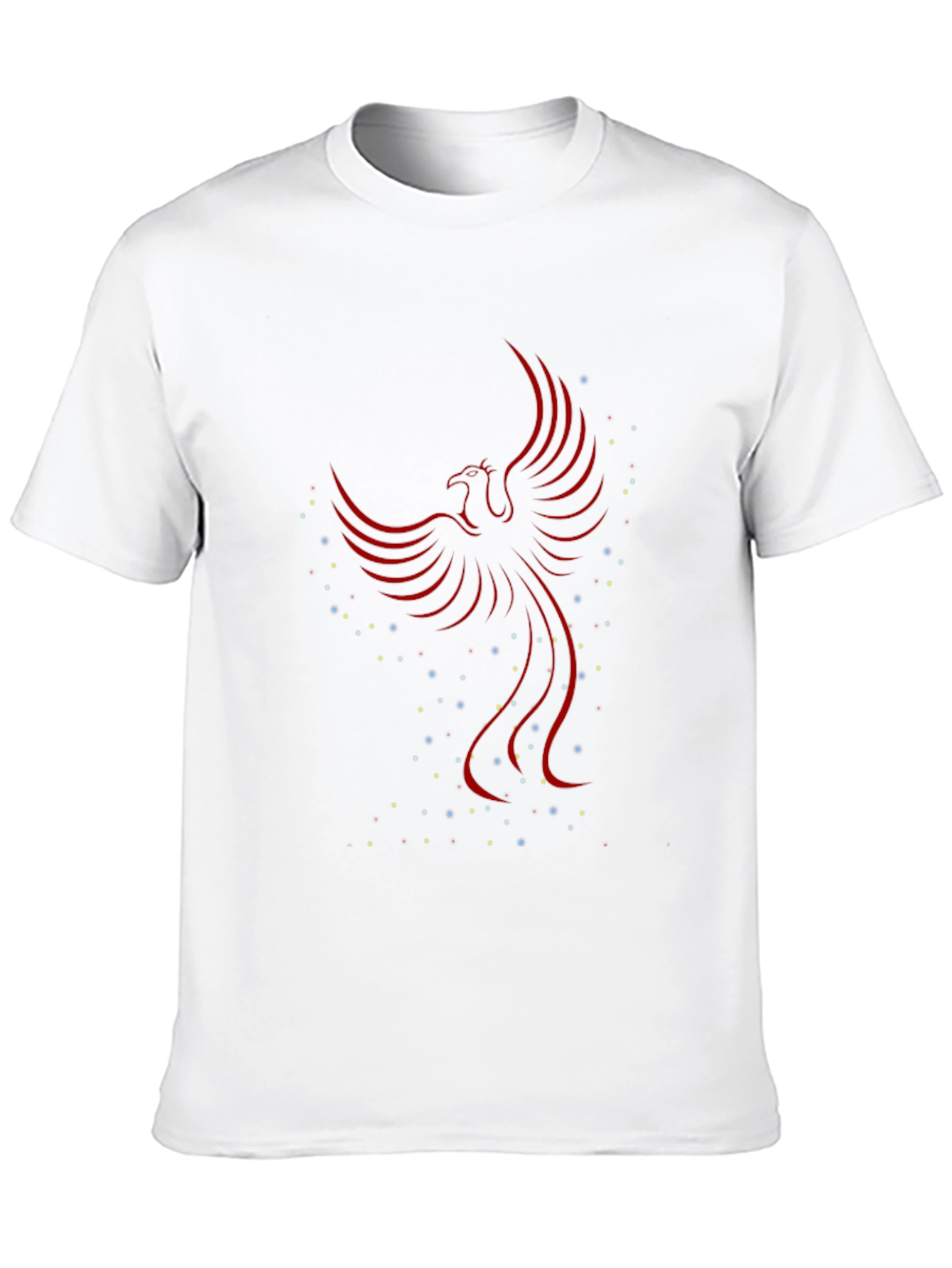 Phoenix Graphic Print T-Shirt - Black