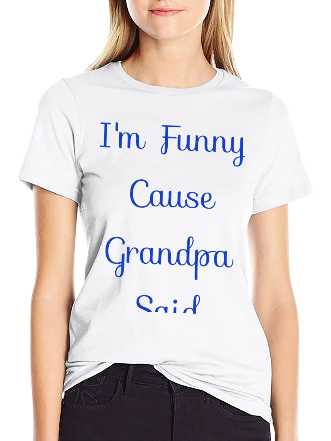 Funny Grandpa Said Mens Black T-Shirt