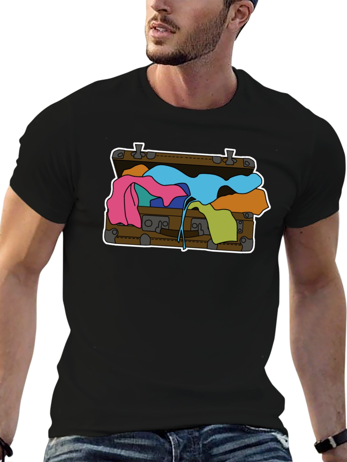 Suitcase Graphic Tee - Novelty Travel Shirt